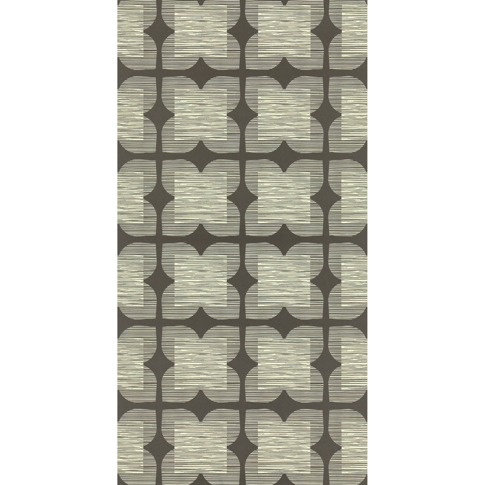 Flower Tile Wallpaper 110420 By Orla Kiely In Black